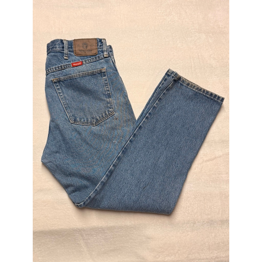 Men's Wrangler Straight Jeans Waist 34x29 Outdoor Work Pants
